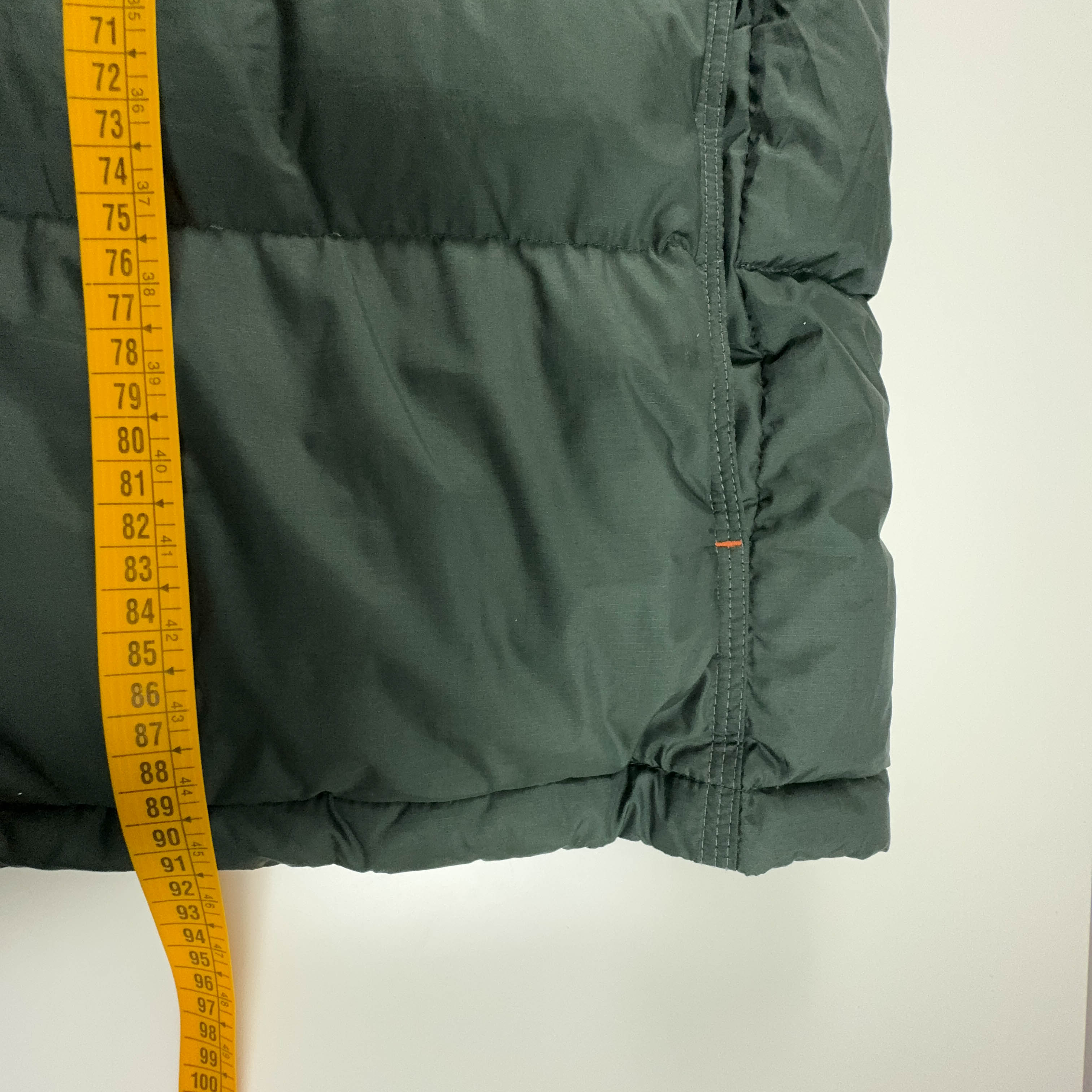 Giubbotto Nike Vintage anni 00 verde con dettagli arancioni e cappuccio - Taglia XL 188 uomo