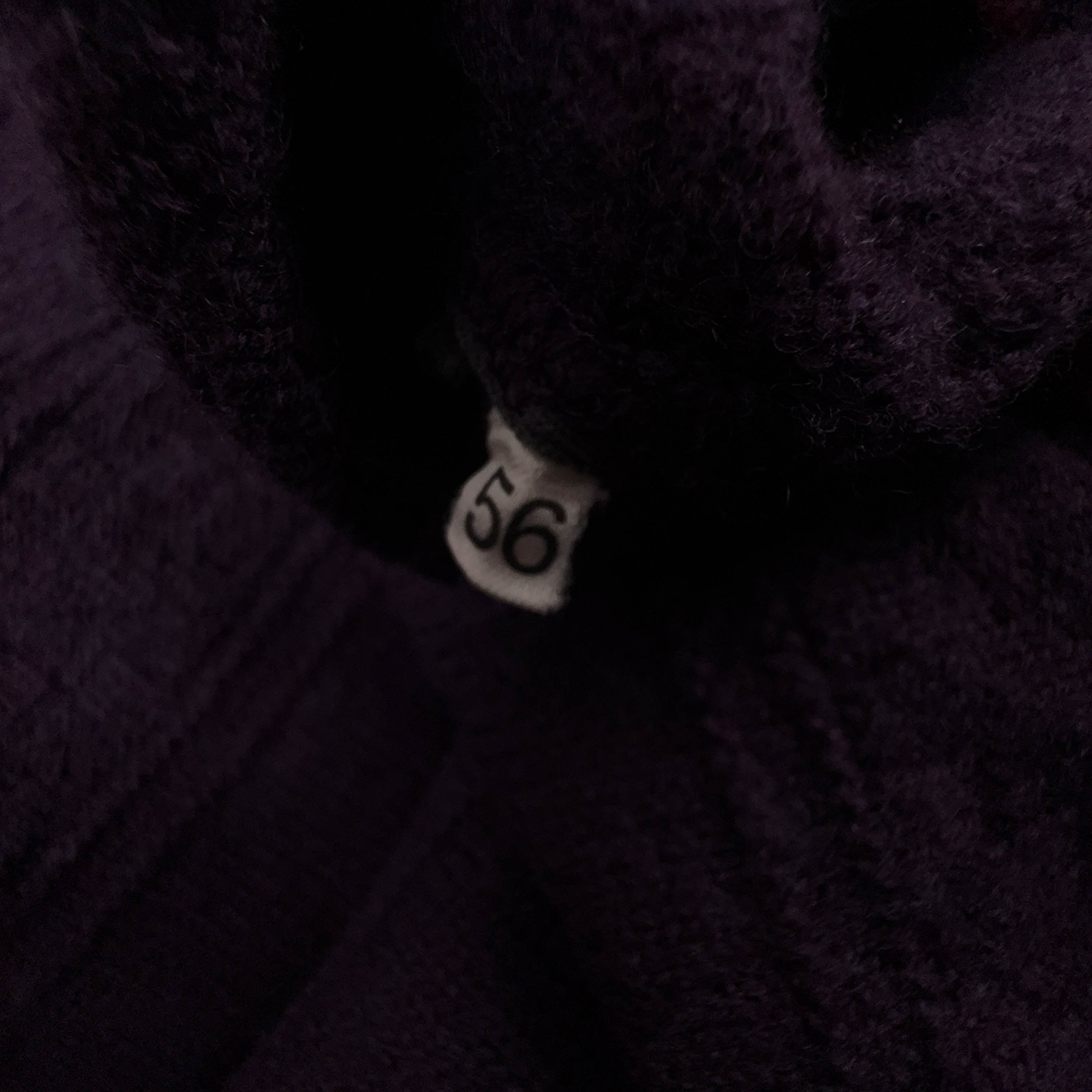 Cardigan Vintage viola a righe 50% lana anni 80 90 - Taglia L/XL uomo