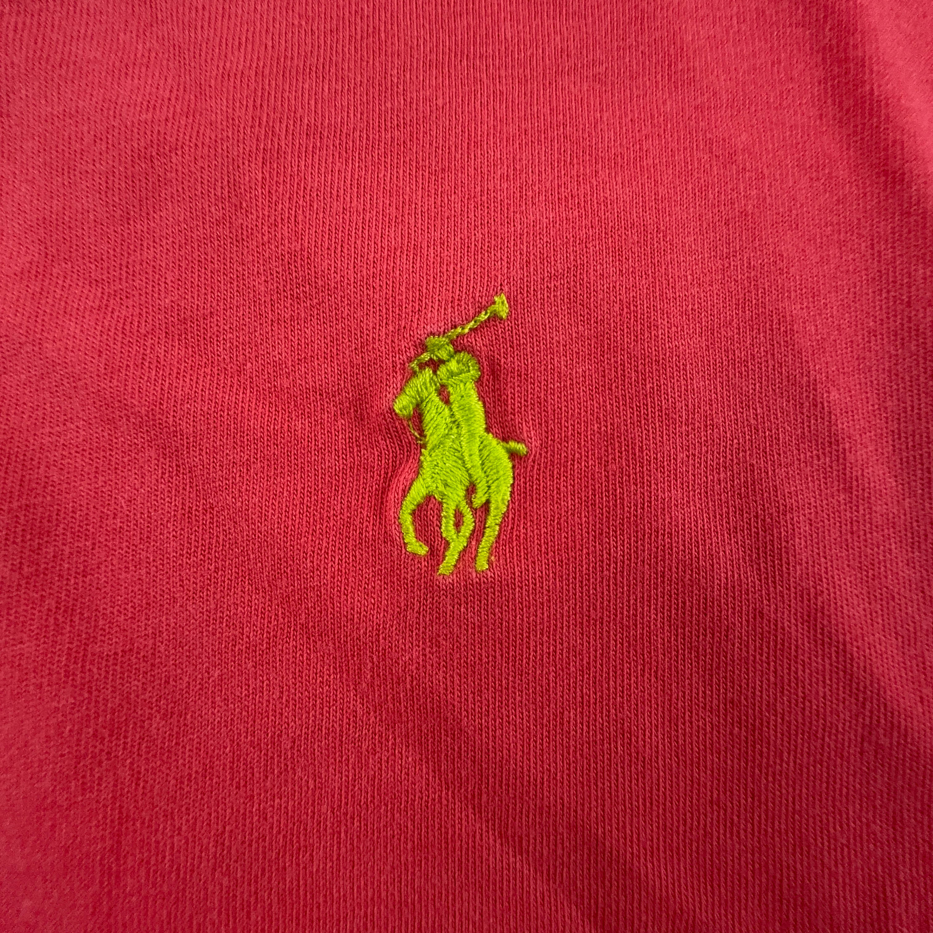 Ralph Lauren Coral Red Cotton T-Shirt - Men's Size M/L