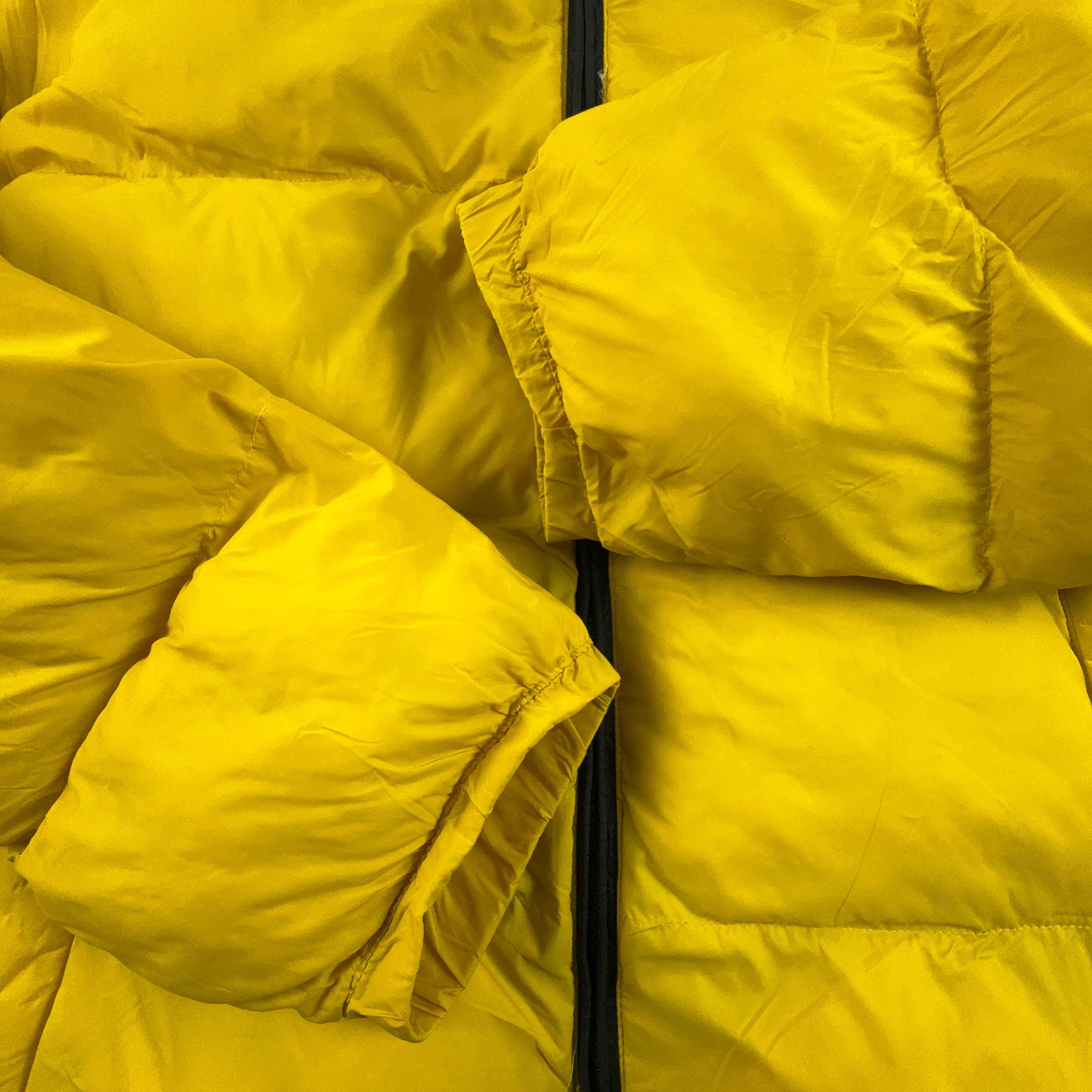 Giubbotto Napapijri giallo e nero imbottito con zip - Taglia XL uomo