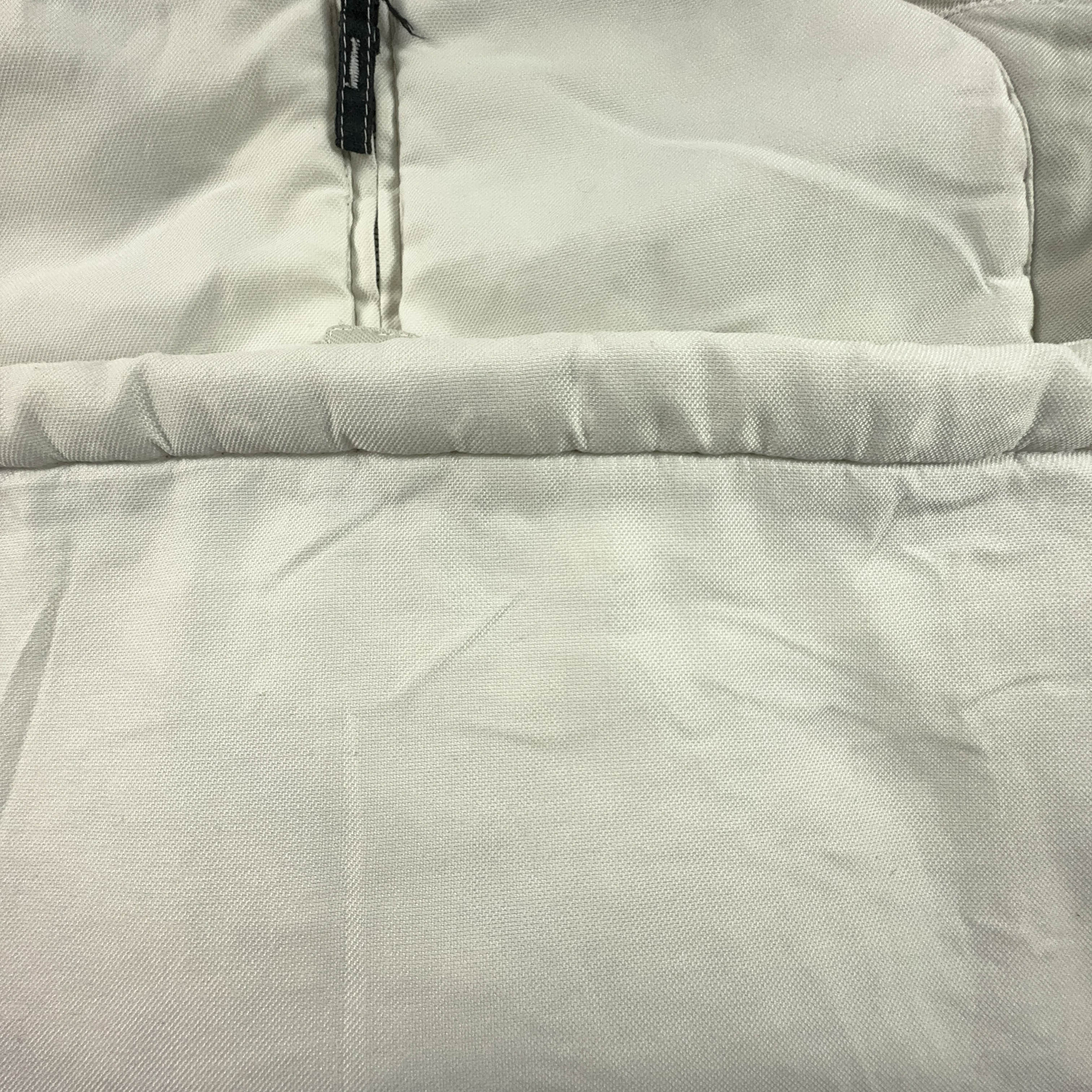 Giacca da Sci/Snowboard Colmar Vintage bianca e grigia con zip e cappuccio - Taglia 48 uomo