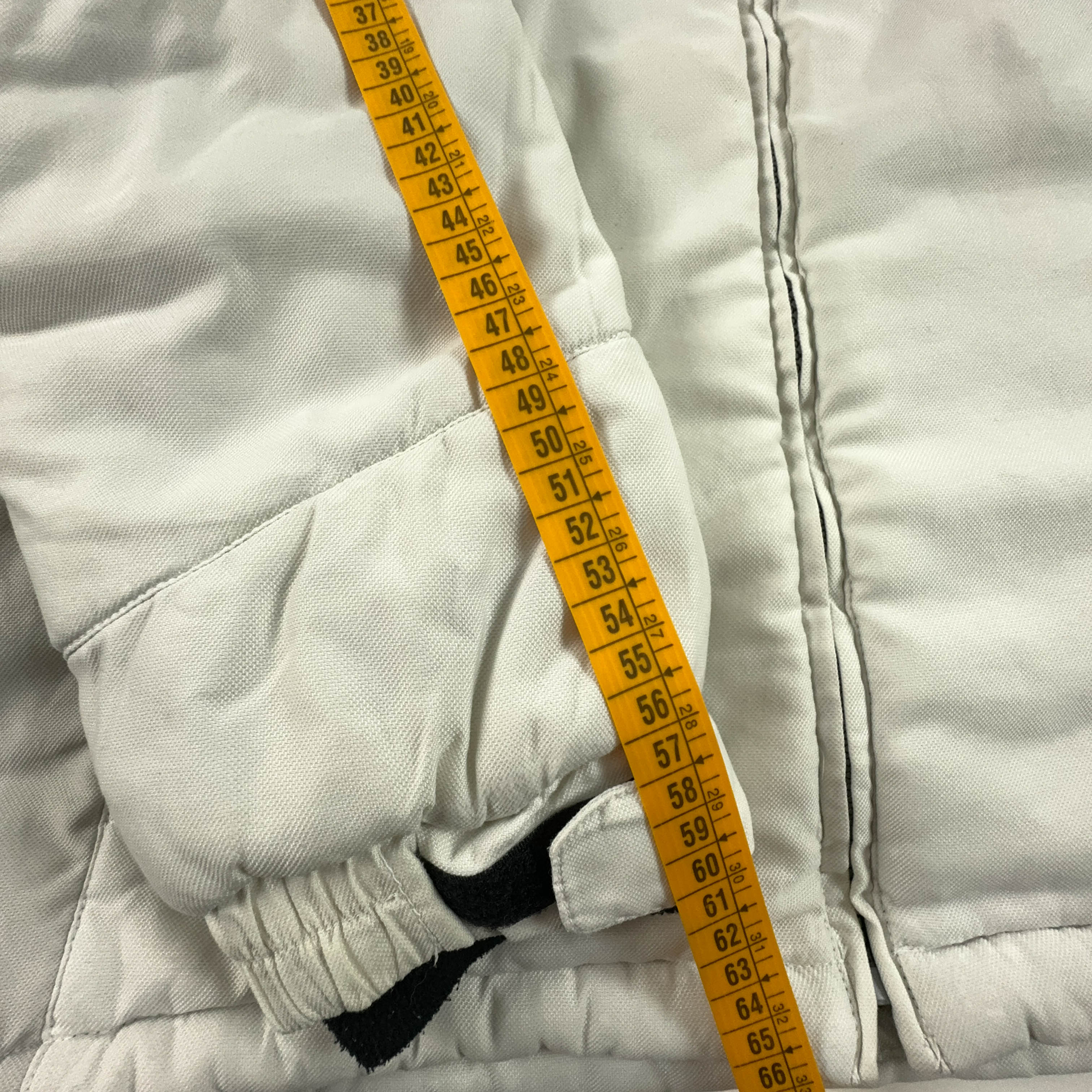 Giacca da Sci/Snowboard Colmar Vintage bianca e grigia con zip e cappuccio - Taglia 48 uomo