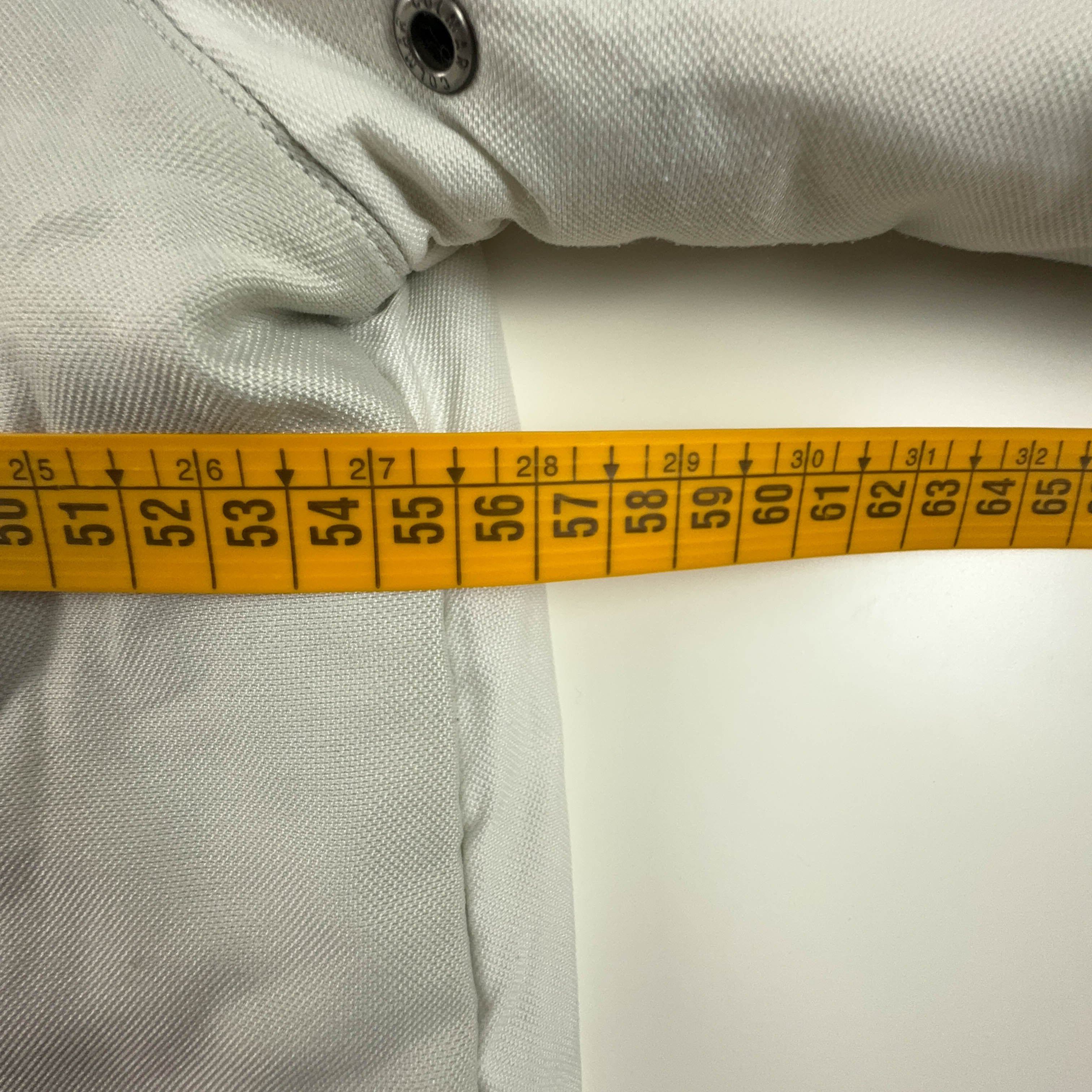 Giacca da Sci/Snowboard Colmar Vintage bianca e grigia con zip e cappuccio - Taglia 48 uomo