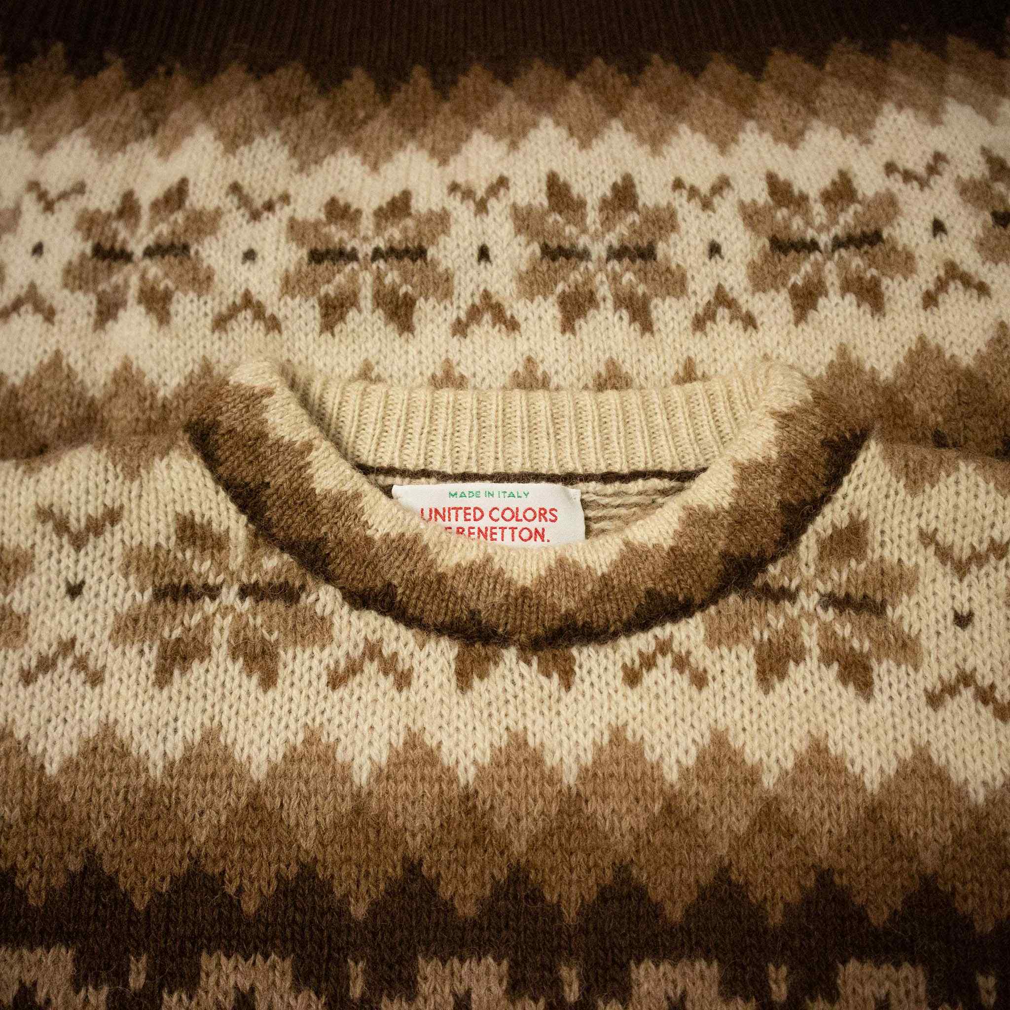 Benetton Vintage sweater 100% wool - Size S