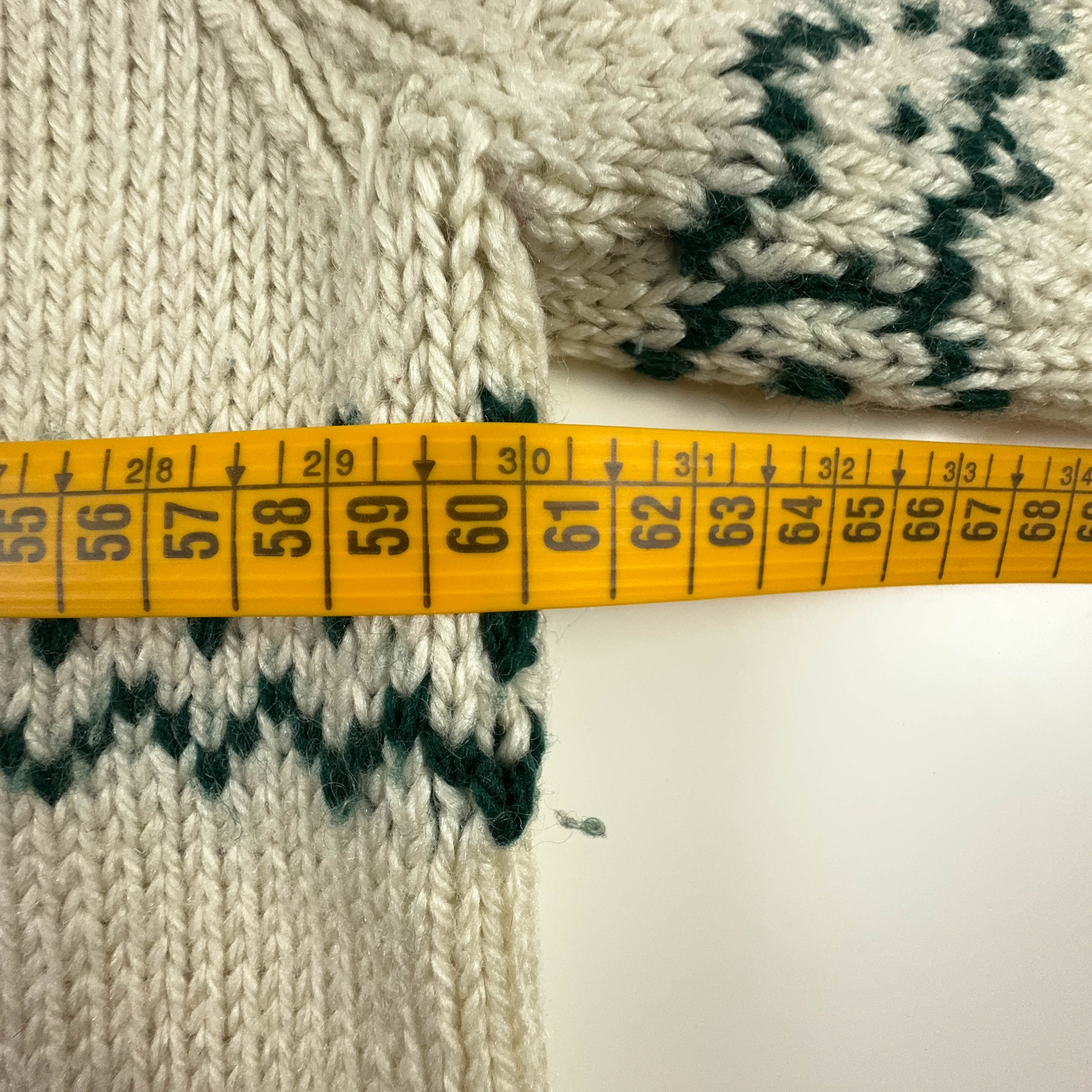 Vintage Beige Wool Blend Crewneck Sweater - Size L/XL Men