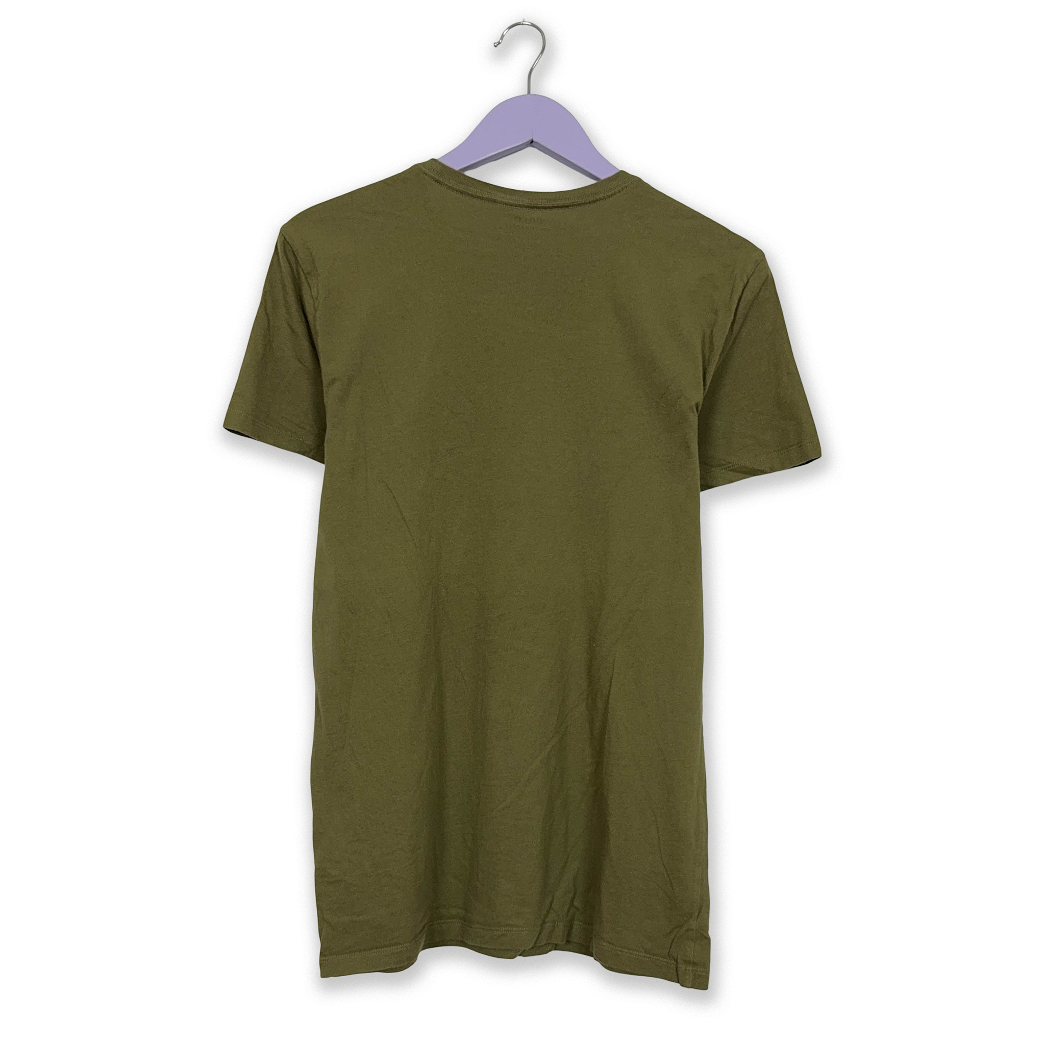 Ralph Lauren Khaki Green Crew Neck Cotton T-Shirt - Size M 175 Men's
