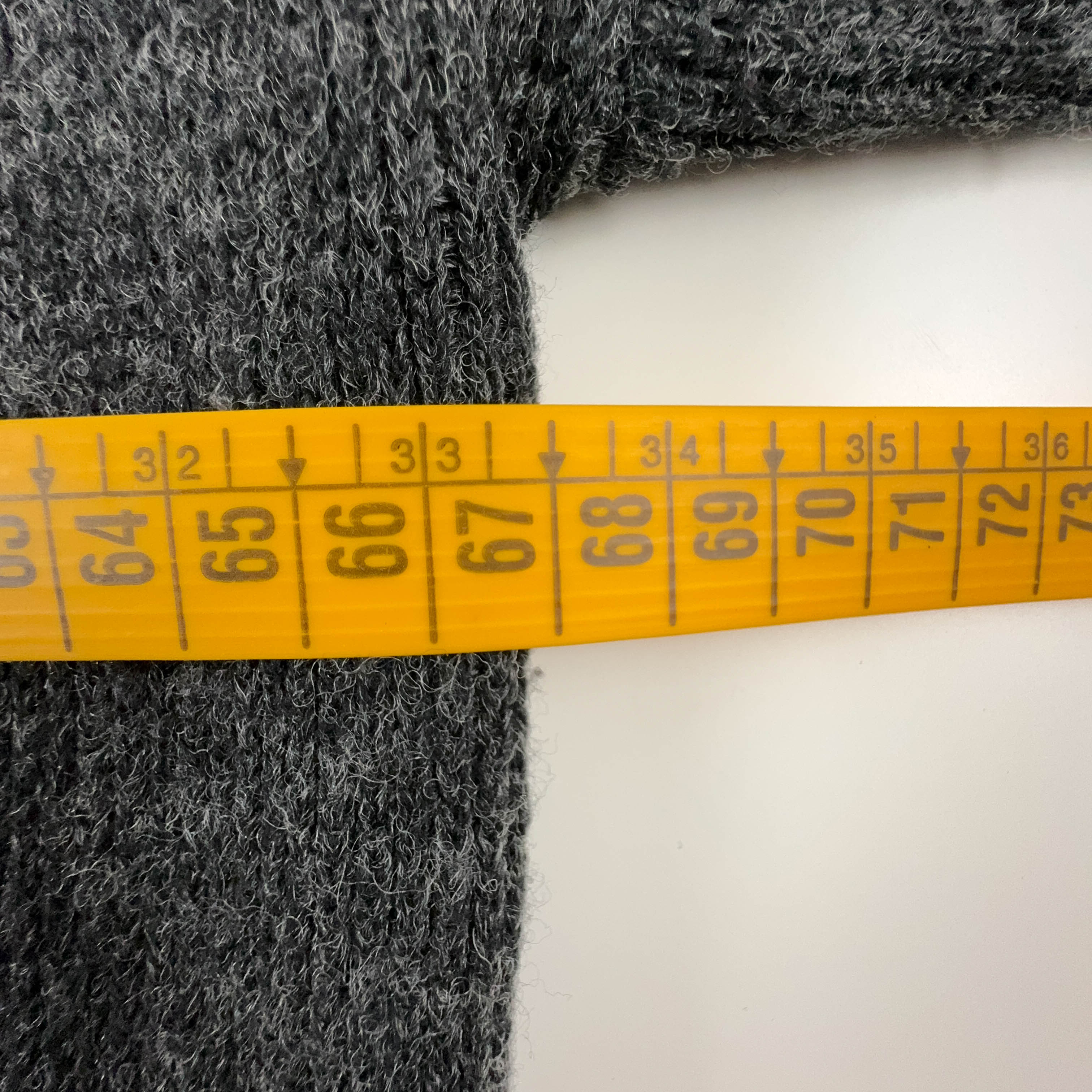 Vintage Cardigan Grey 30% Wool with Embroidery and Buttons - Size 54 Men