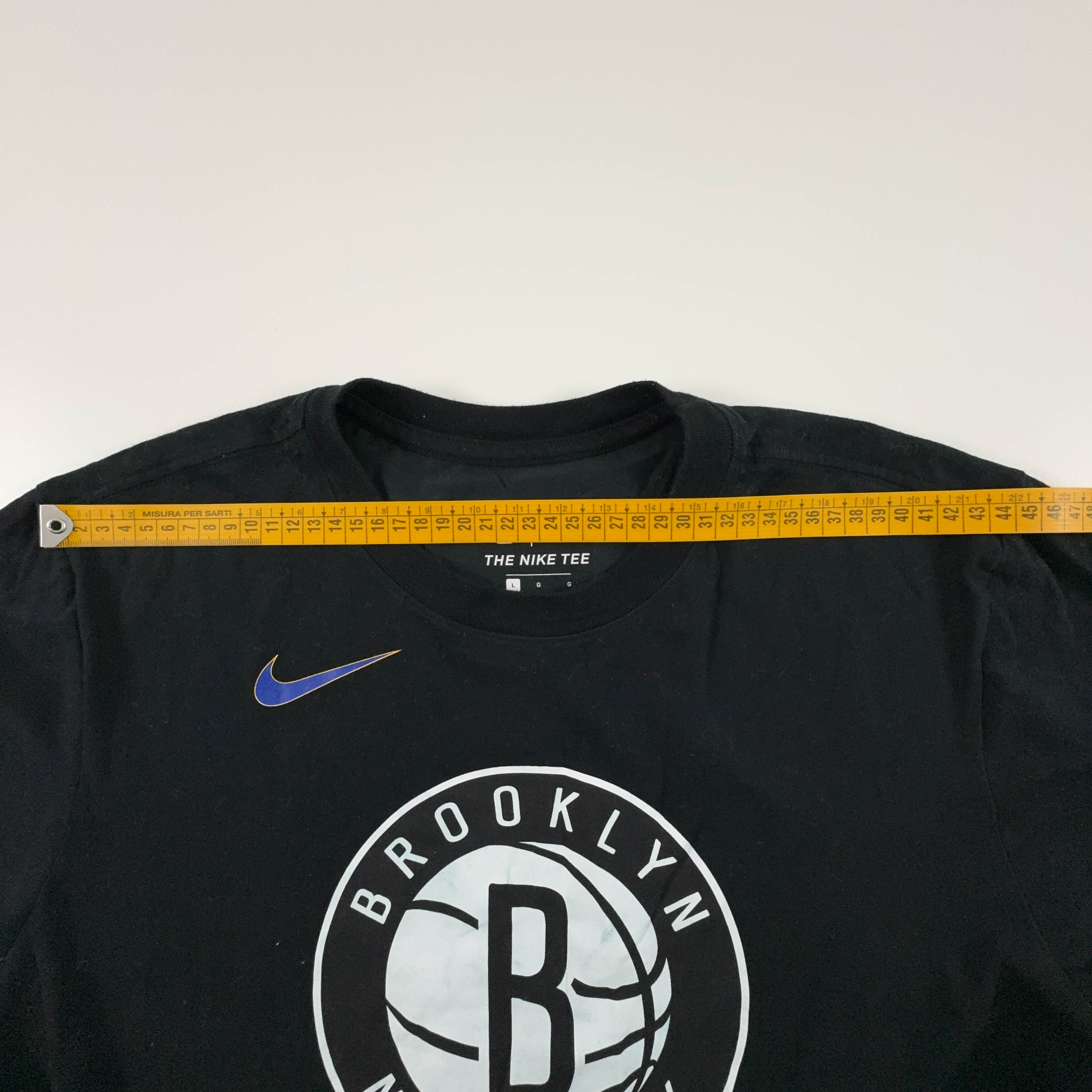 Nike Brooklyn New York Black Crew Neck Cotton T-Shirt - Men's Size L/XL